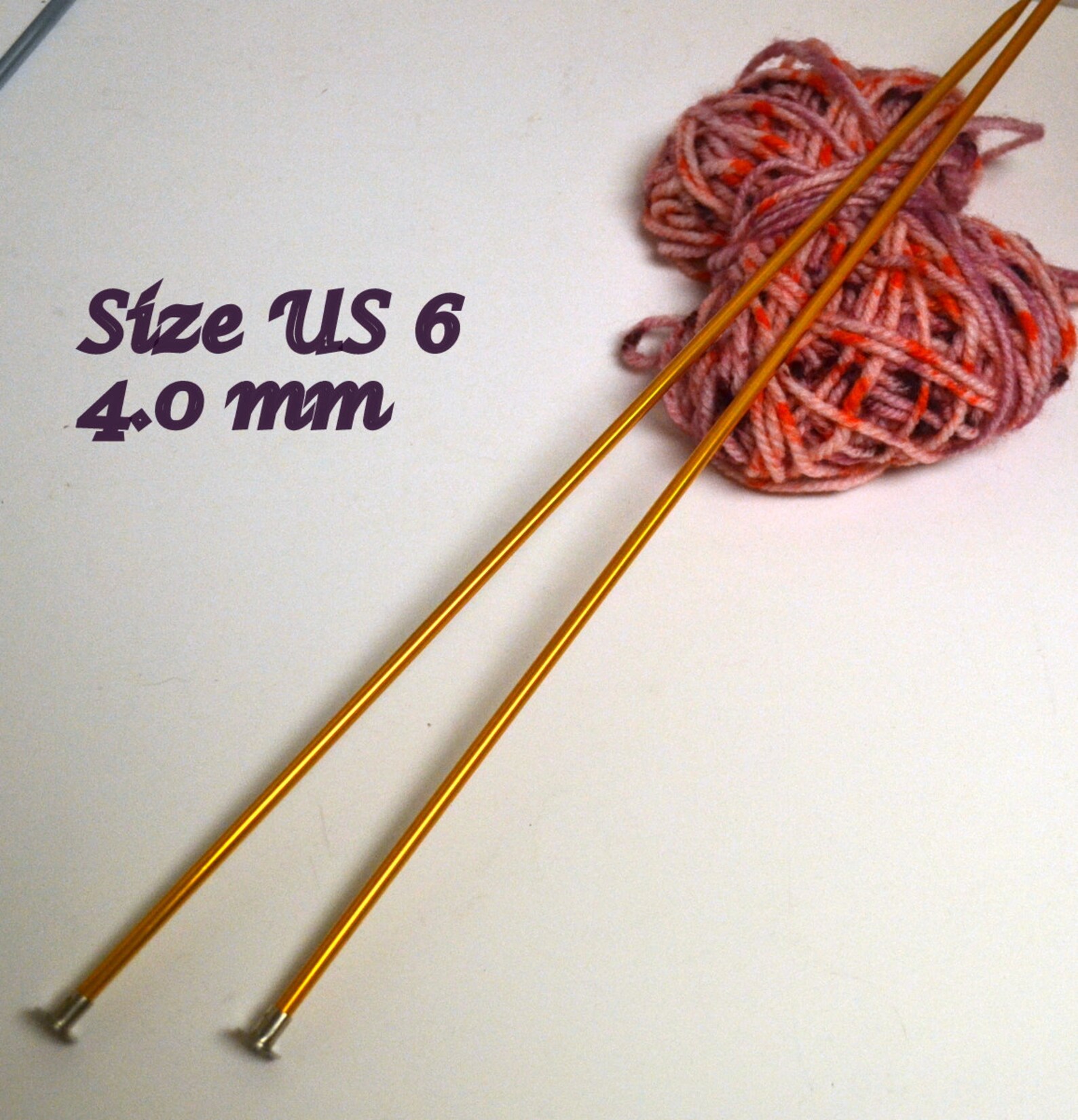 Size 6 Knitting Needles....Size 6....Aluminum 14 inches Long Etsy