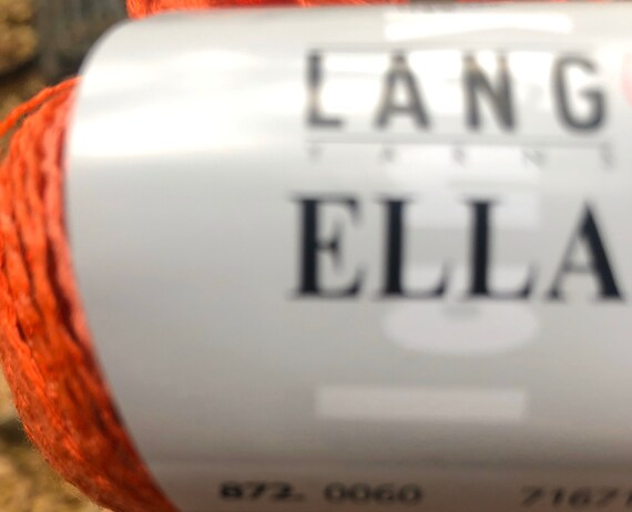 Lang Ella Yarn...fiber Art....knitting... Crochet....orange | Etsy