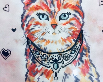 Artiste Royal Kitty Counted Cross Stitch Kit...Zweigart... Embroidery  Kit...Designed by Kooler Design Studio