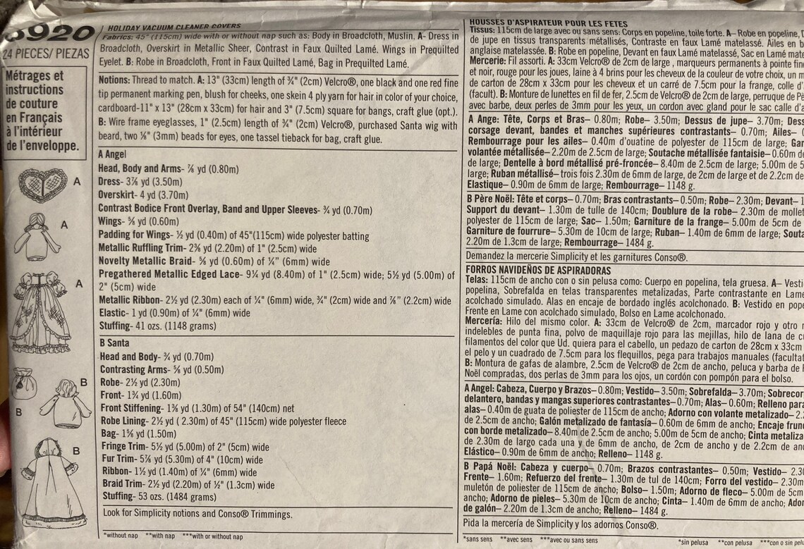 Holiday Vacuum Cleaner Cover Sewing Pattern...simpliicity Etsy