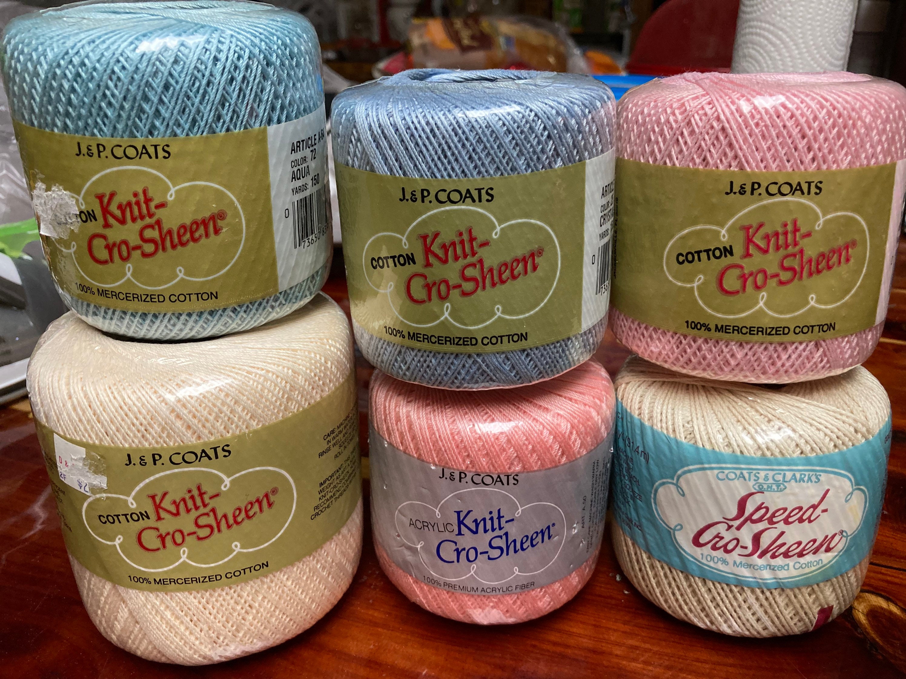 Knit Cro Sheen Thread....Bedspread Thread....Crochet Etsy