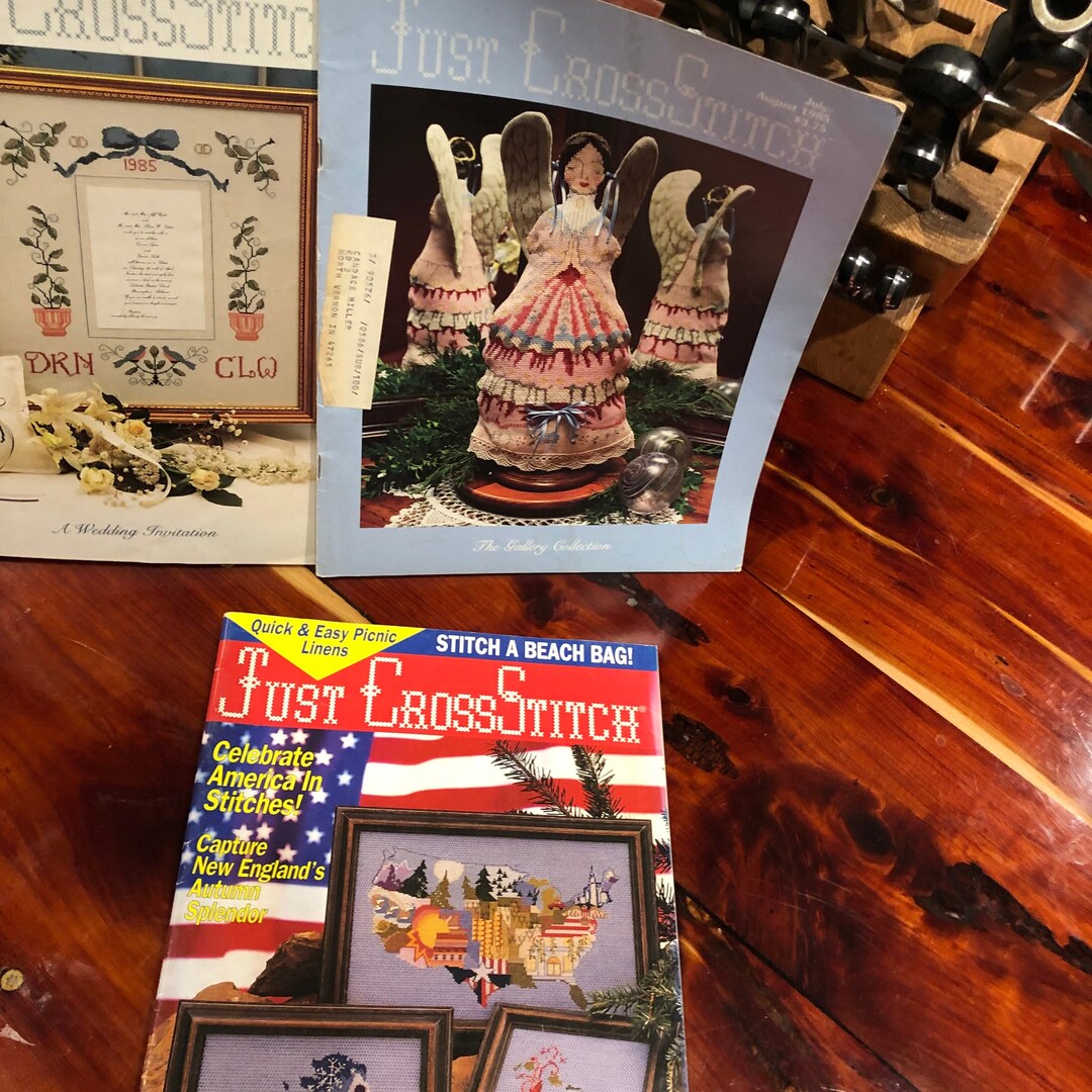 Just Cross Stitch Magazine......back Issues...counted Cross Stitch...tips...charts...ideas Etsy