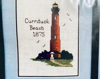 Currituck Beach Lighthouse Counted Cross Stitch Kit.....4.5"x5" Finished size... Unopened Cross Stitch Kit