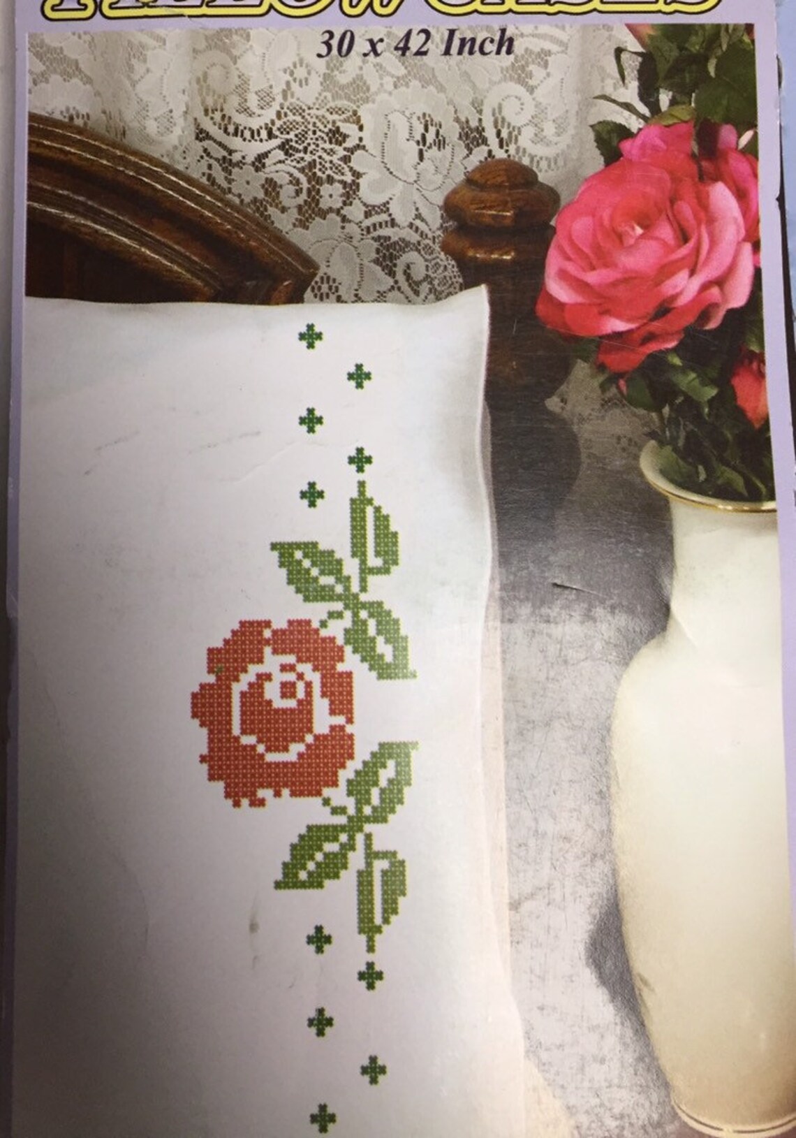 Pillowcases to Embroider or Paint....stamped Etsy