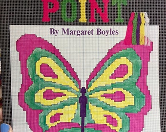 Columbia-Minerva "Beginner's Needlepoint" by Margaret Boyles..Book 207...Getting Started....Projects...Stitches...Piecing...Finishing