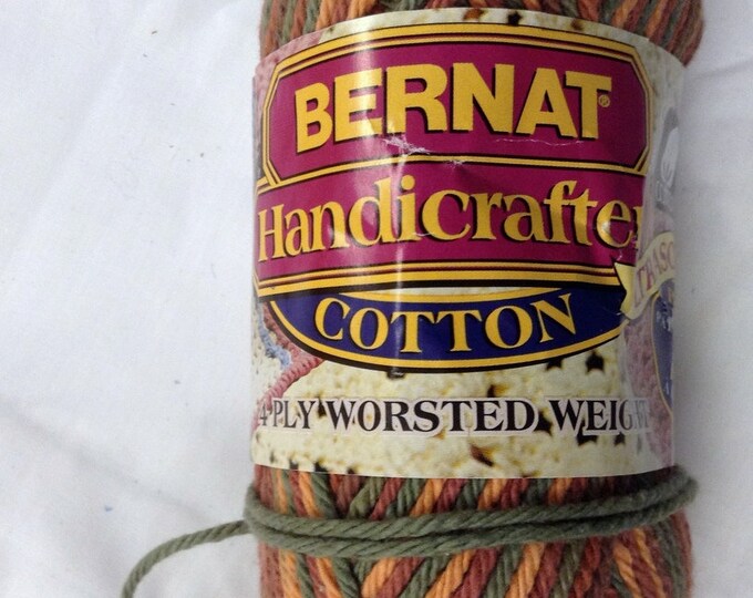 Bernat Handicrafter Cotton Worsted Weight Yarn Forest Swirl Etsy