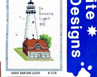 Saint Simons Light Counted Cross Stitch Kit….Hilite Designs