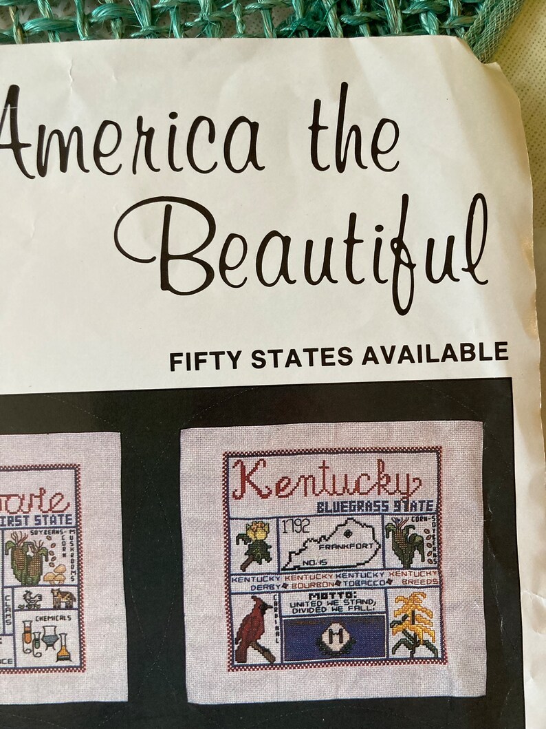 America the Beautiful Tennessee Cross Stitch Etsy