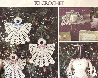 An Angel Assortment to Crochet Pattern Leaflet…13 designs…Gifts to Make…Crochet .....Leisure Arts 2192…Eunice Svinicki