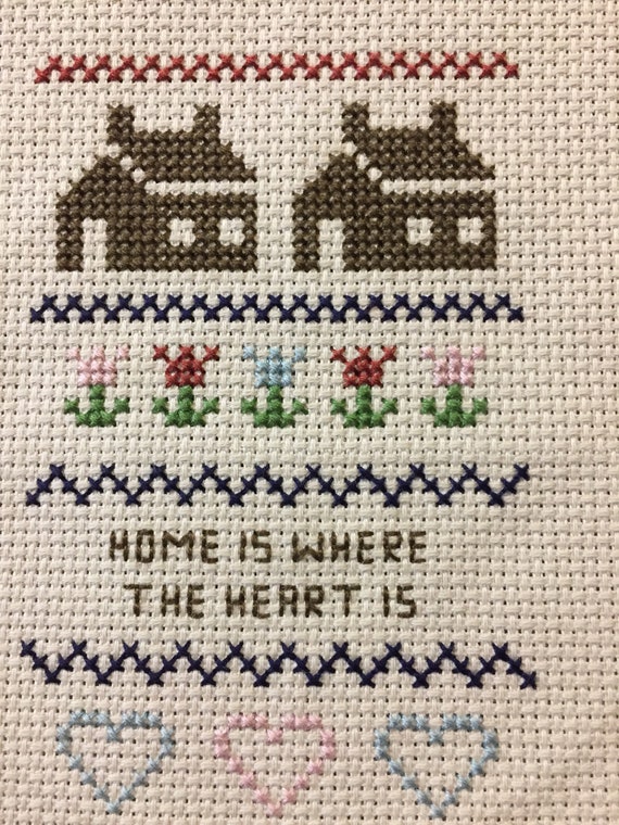 Home Is Where The Heart Is Counted Cross Stitch Picture Ega Etsy Home Is Where The Heart Is Counted Cross Stitch Picture Ega Etsy