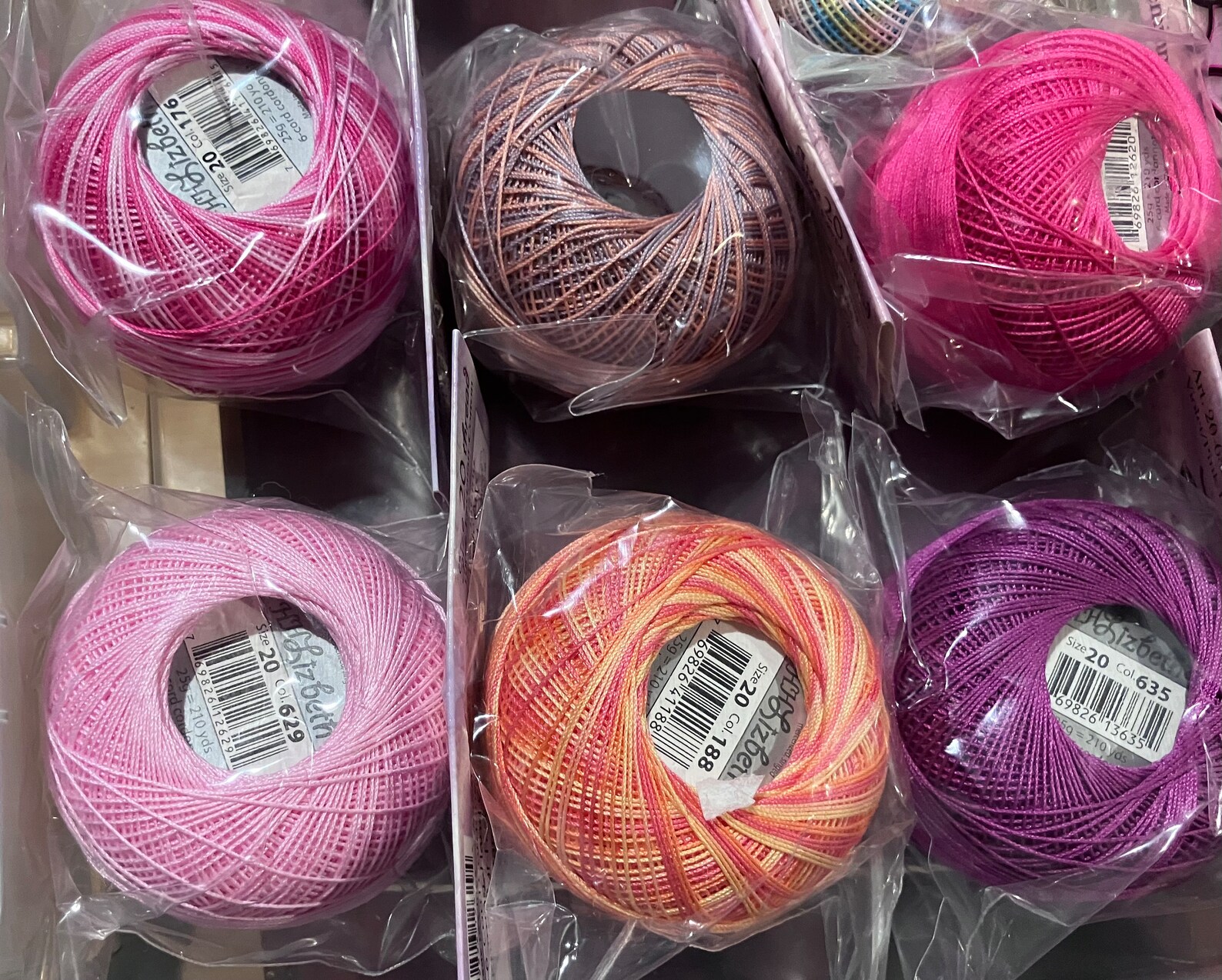 Lizbeth Size 20 Thread choice Of Color 6 Cord Cordonnet crochet 