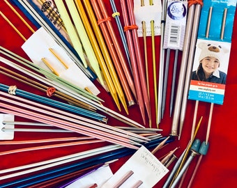 Knitting Needles Choice Size 5 and up... Straight Knitting Needles...Knitting Supplies