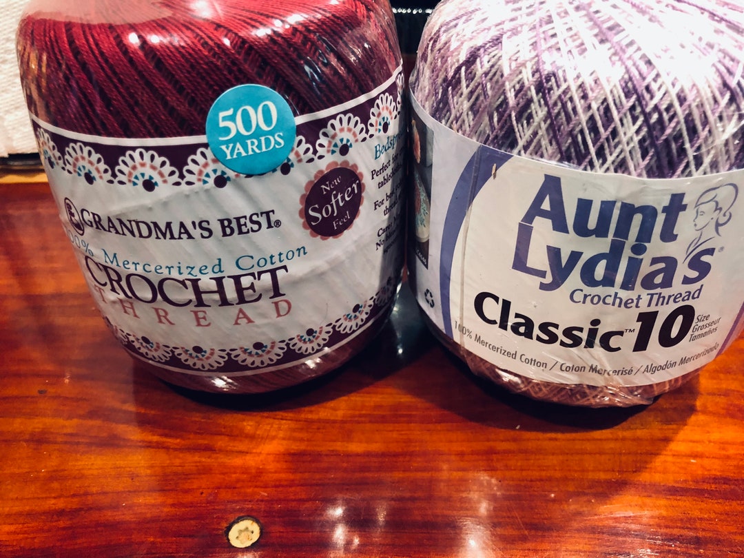 Crochet Thread....number 10 Bedspread Thread....mercerized Etsy