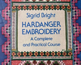 Sigrid Bright  "Hardanger Embroidery A Complete and Practical Course"  Charts....Embroidery...Hardanger patterns...Norwegian Embroidery