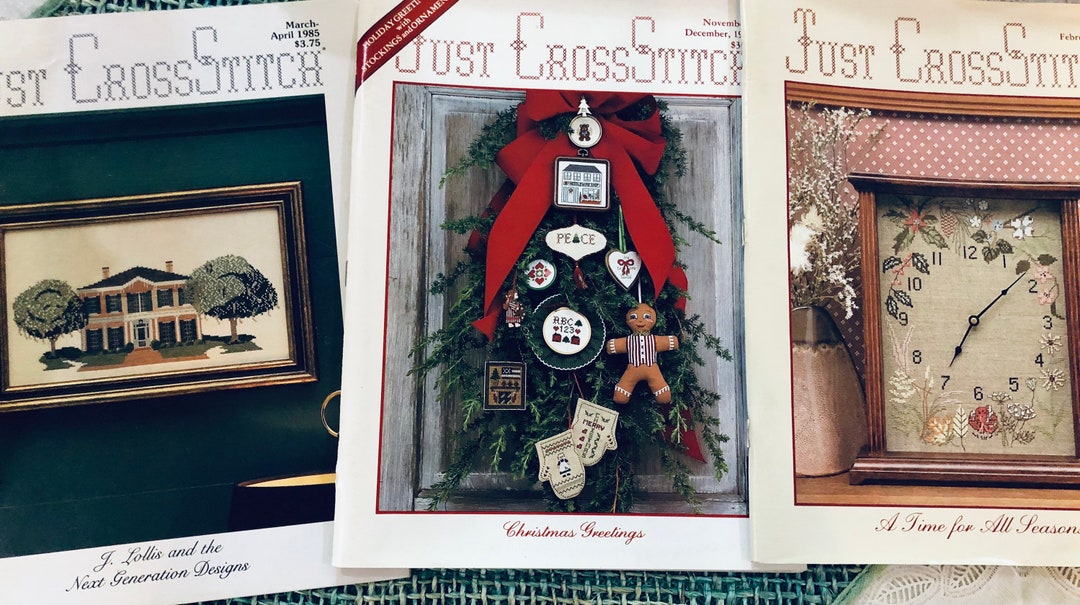 Just Cross Stitch Back Issues..set of 3..christmas...a Time for All
