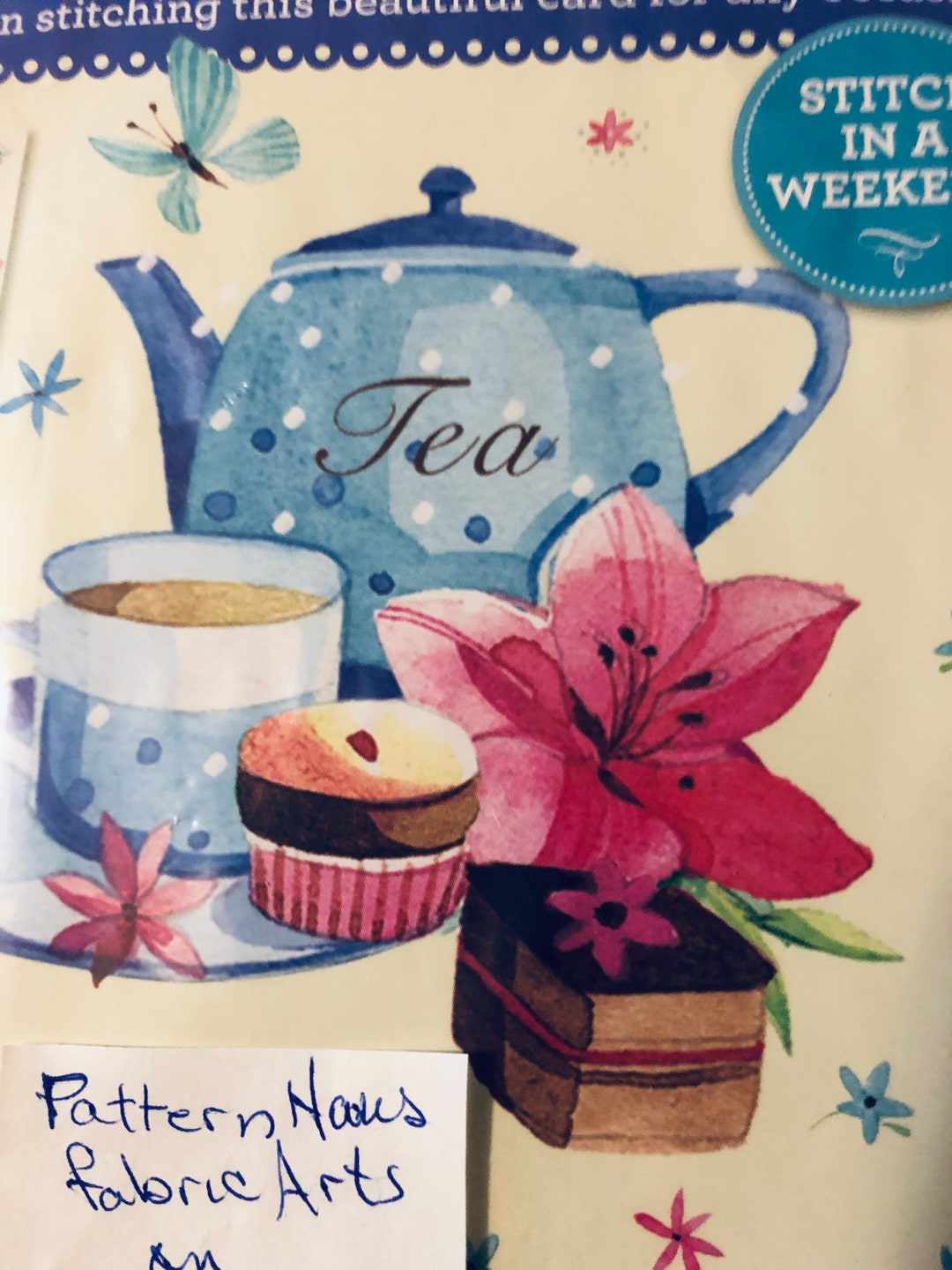 It's Time for Tea Counted Cross Stitch Kit...stitch A Card…gift Card to ...