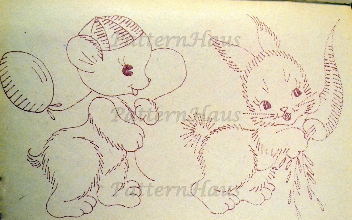 Vintage Embroidery Nursery Patterns Instant Downloads Etsy