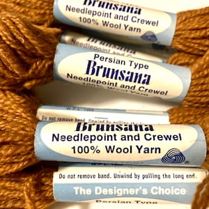 Brunsana Persian Type Wool Yarn....Tapestry Yarn..Light Brown...Needlepoint...Crewel