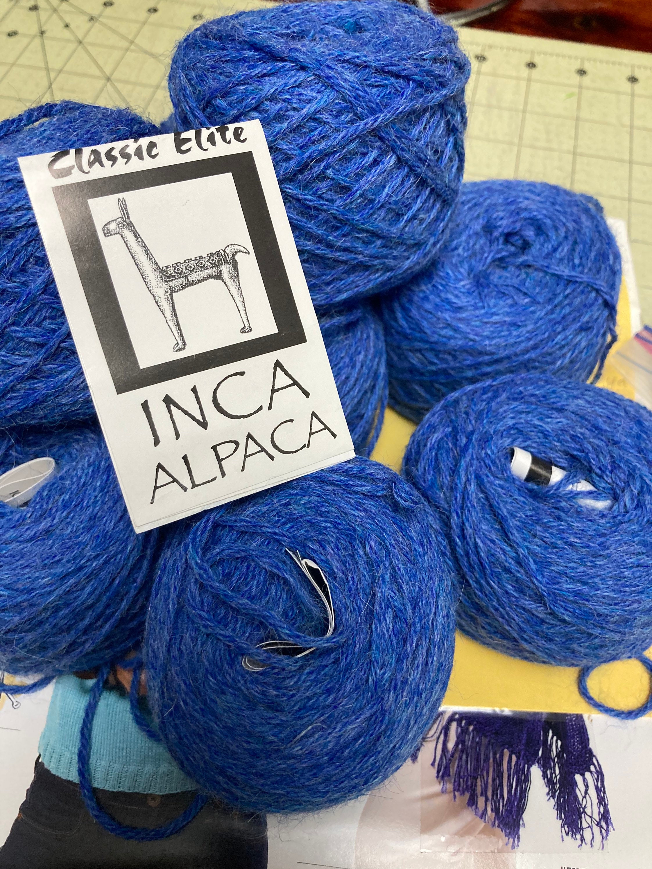 Classic Elite Inca Alpaca Yarn...100 Percent Alpaca...Blue Etsy