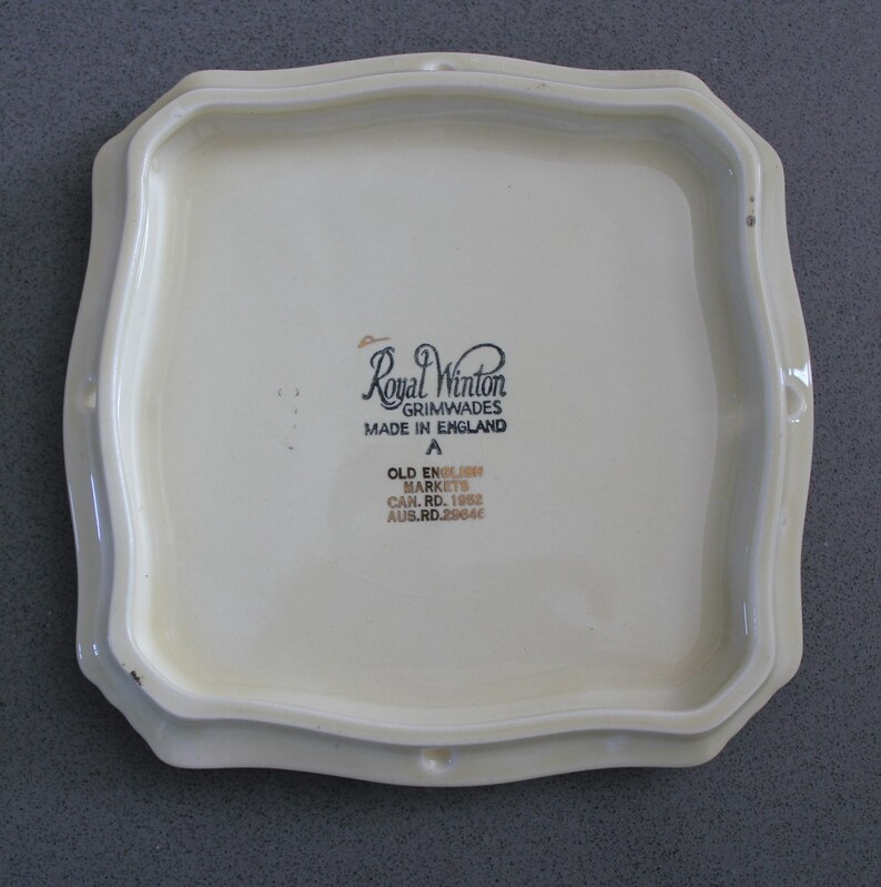 Royal Winton Grimwades Old English Market Trivet Etsy