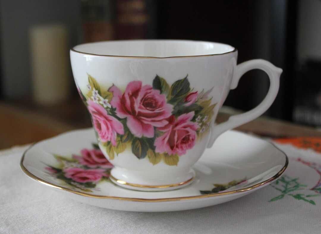 Duchess Bone China England Gold Rimmed Vintage Tea Cup and Etsy
