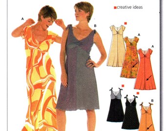 Burda 8227 Dance the Night Away Party Dress / 2000's SZ10-24 UNCUT