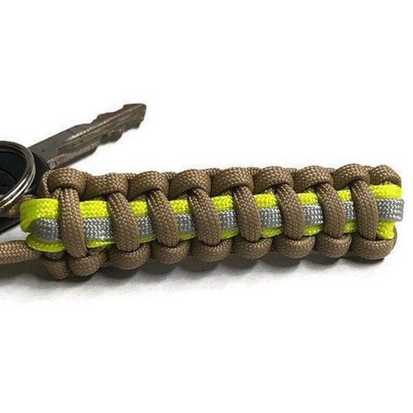 Firefighter keychain | Bunker Turnout gear | Paracord keychain | Firefighter gift | Buy in bulk