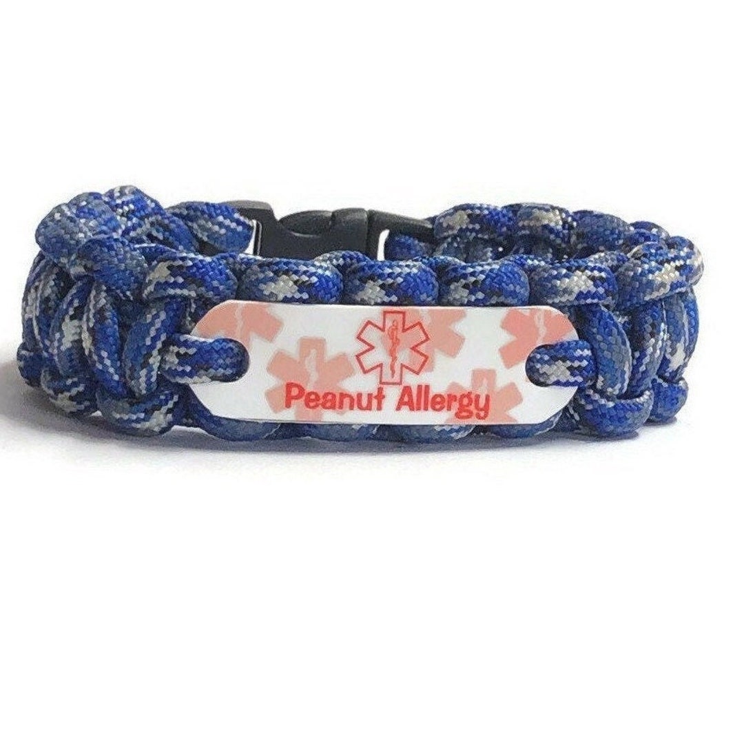 Peanut Allergy Bracelet for Kids, Teens or Adults Waterproof Medical