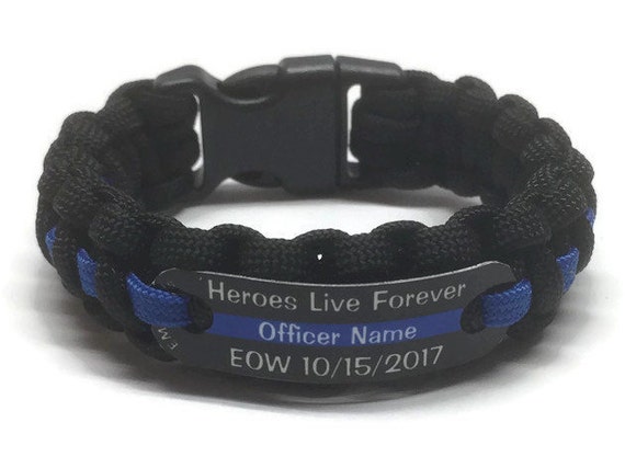 police memorial bracelet