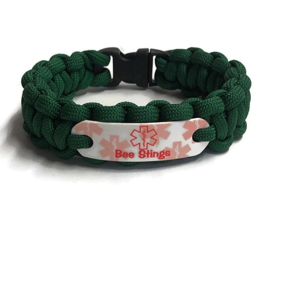 Bee Sting Allergy Bracelet Medical Alert Bracelet for Children
