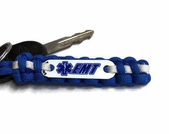 EMT keychain | Emt gift for men or women  | Choice of color | Contact us for bulk order pricing for EMS week