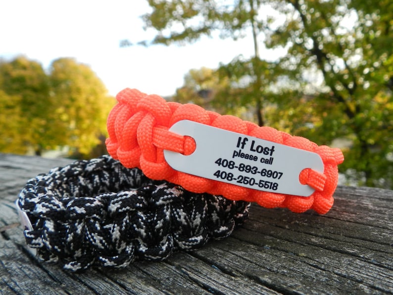 If lost child bracelet with phone numbers Special needs kids Etsy