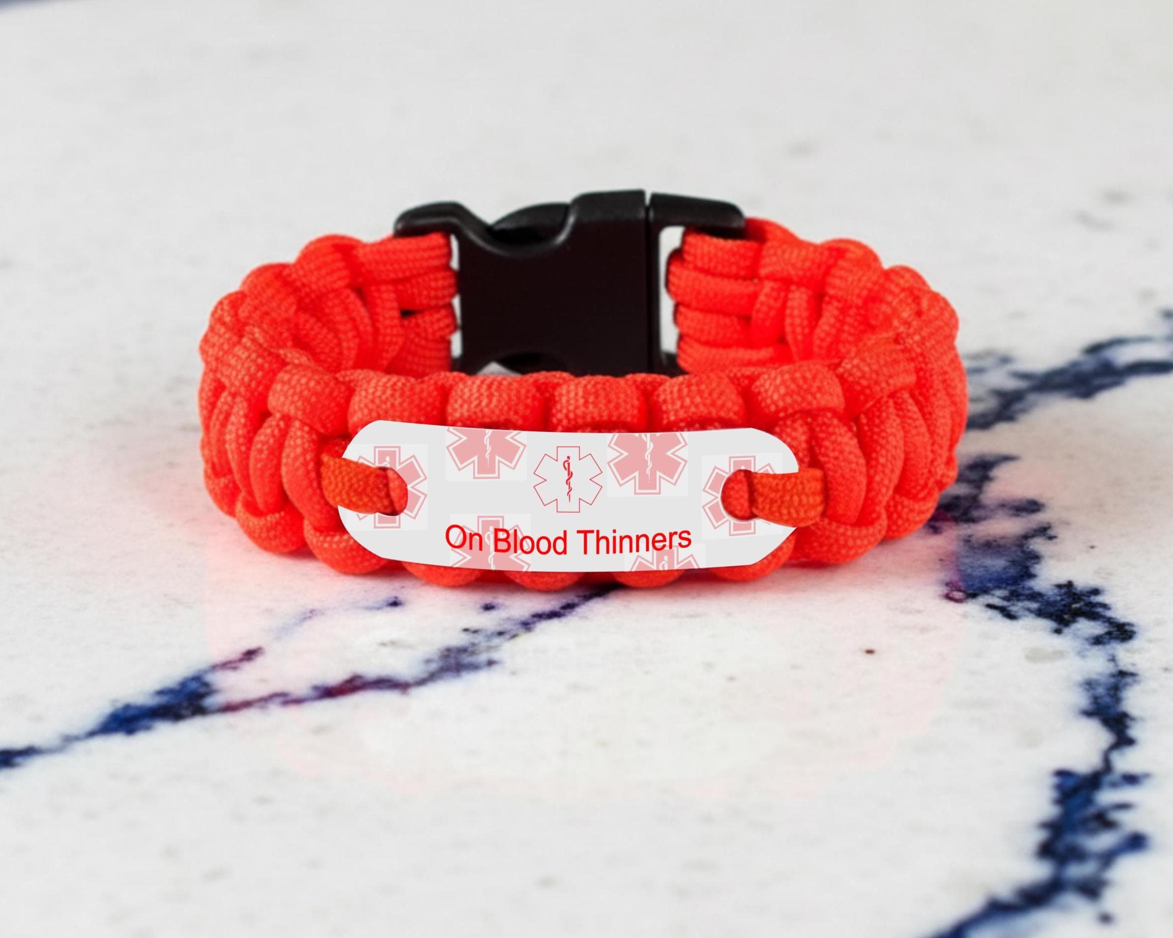 Pacemaker Medical Alert Paracord Bracelet - Personalized, Waterproof ...