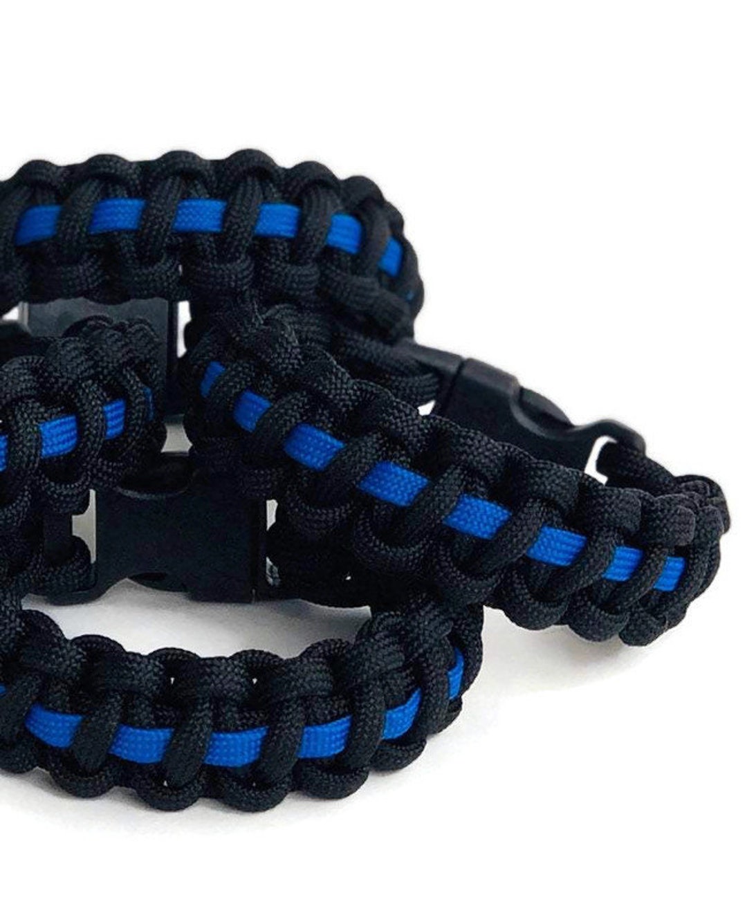 Police Thin Blue Line Paracord Bracelet Law Enforcement Gift Etsy