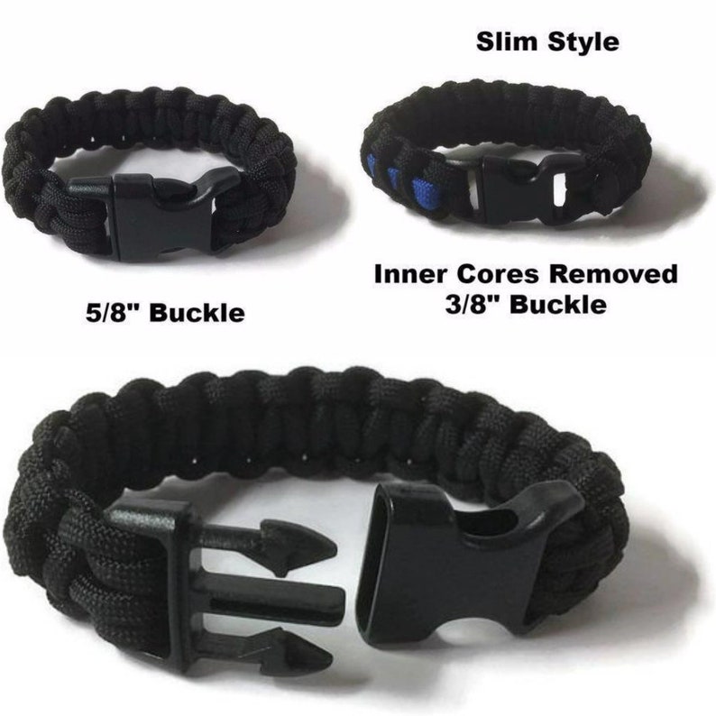 Personalized Police Thin Blue Line Memorial Bracelet for Men Etsy