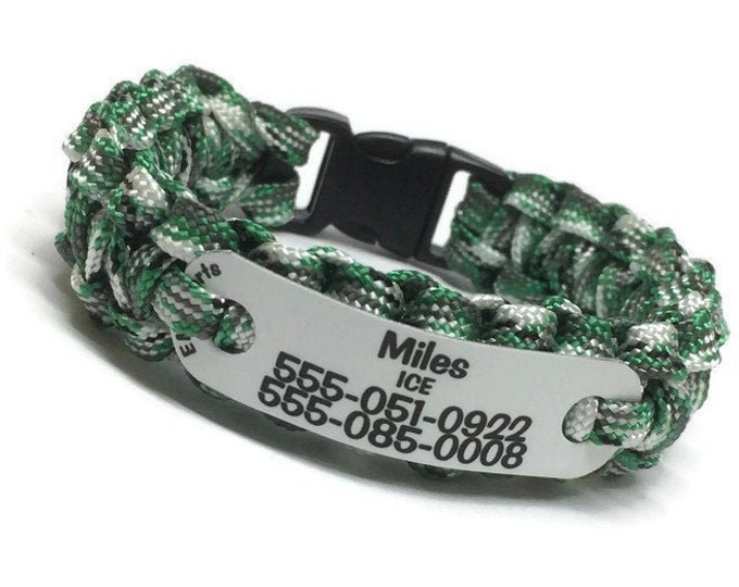 Personalized Child ID Bracelet for Back to School, Vacation, Daycare or