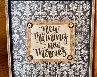 Tapisserie murale rustique faite à la main - Nouveau matin > Nouvelles grâces
