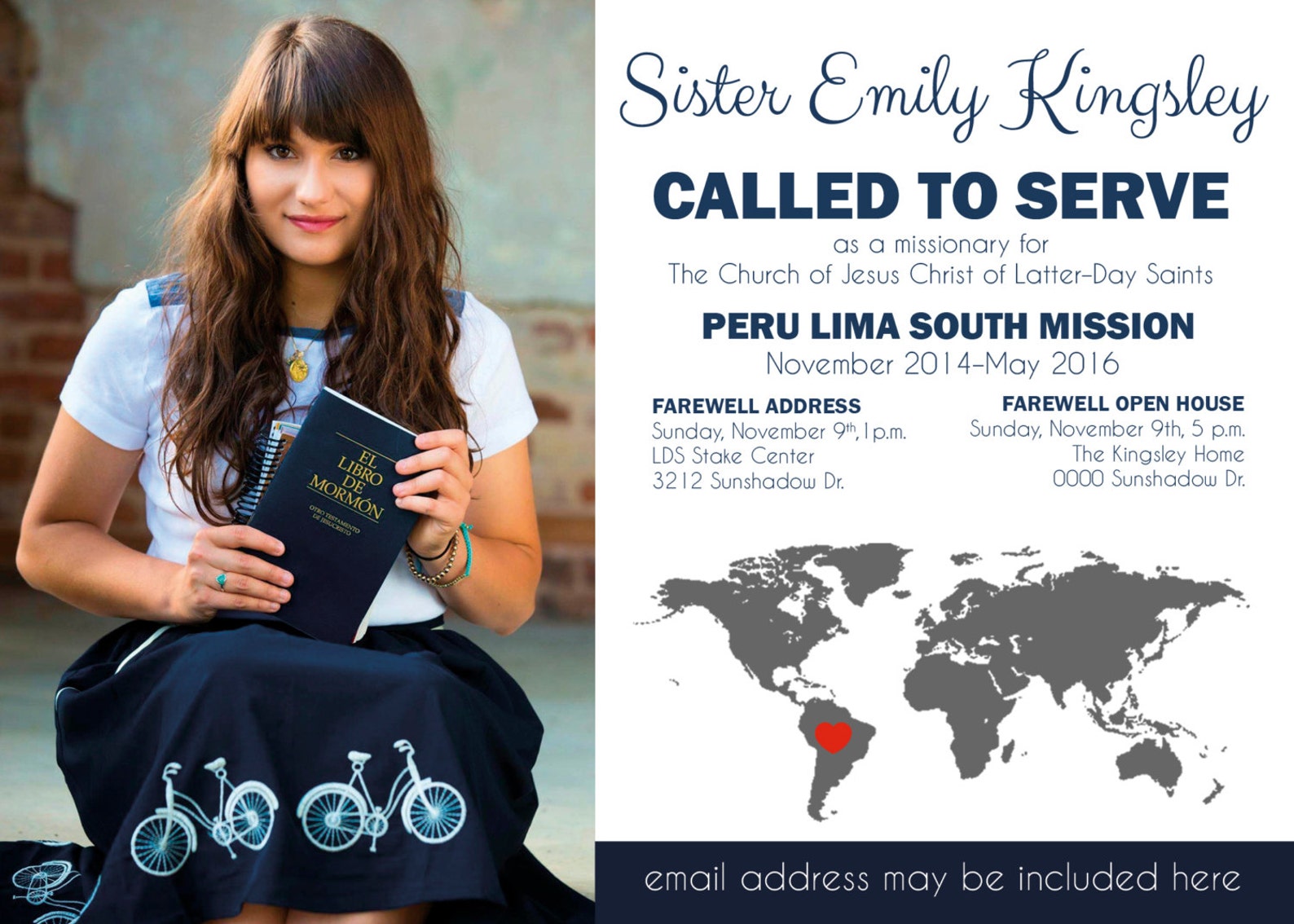 LDS Missionary Farewell or Announcement/invitation Etsy