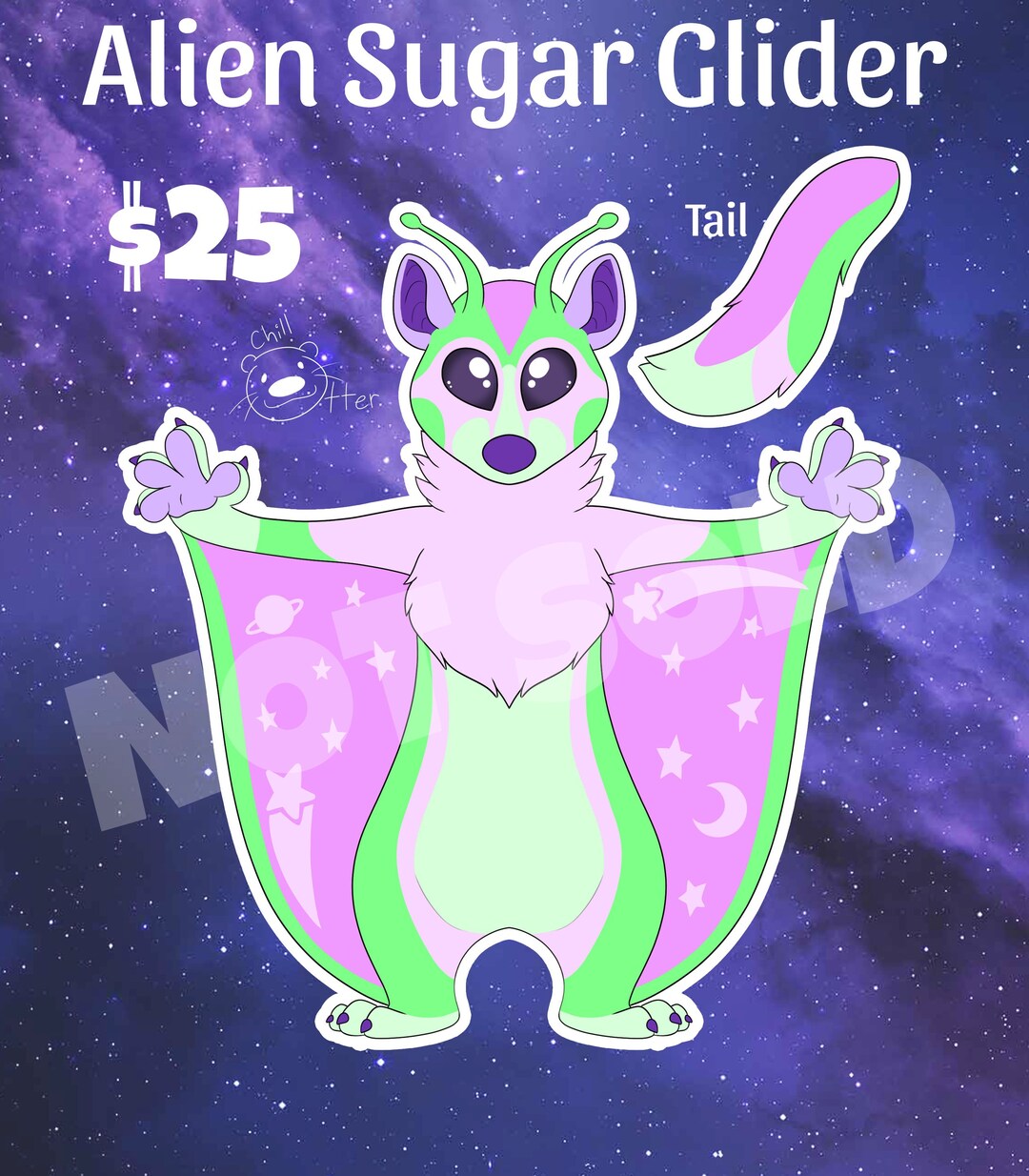 Alien Sugar Glider Furry Adopt Etsy