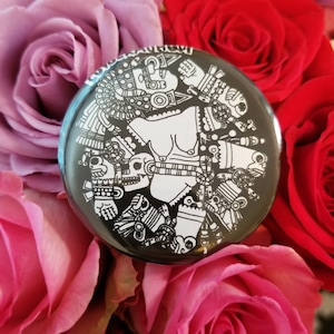 Coyolxauhqui Moon Goddess illustrated pin