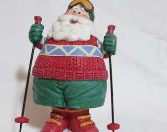 Ski Santa Character with Snow Shoes 12.5