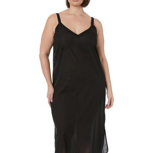 Maxi robe nuisette en coton | Bella : superposition estivale légère, grande taille L-6XL