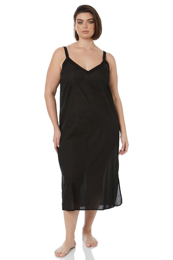 Cotton Maxi Slip Dress | Bella: Lightweight Summer Layering, Plus Size L-6XL