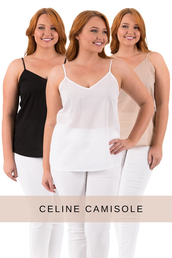 Cotton Voile Camisole: Lightweight Layering Top - XS to 5XL