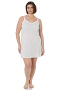 Cotton V-Neck Slip Dress : Wide Strap, Relaxed Fit - Bella Slip product logo