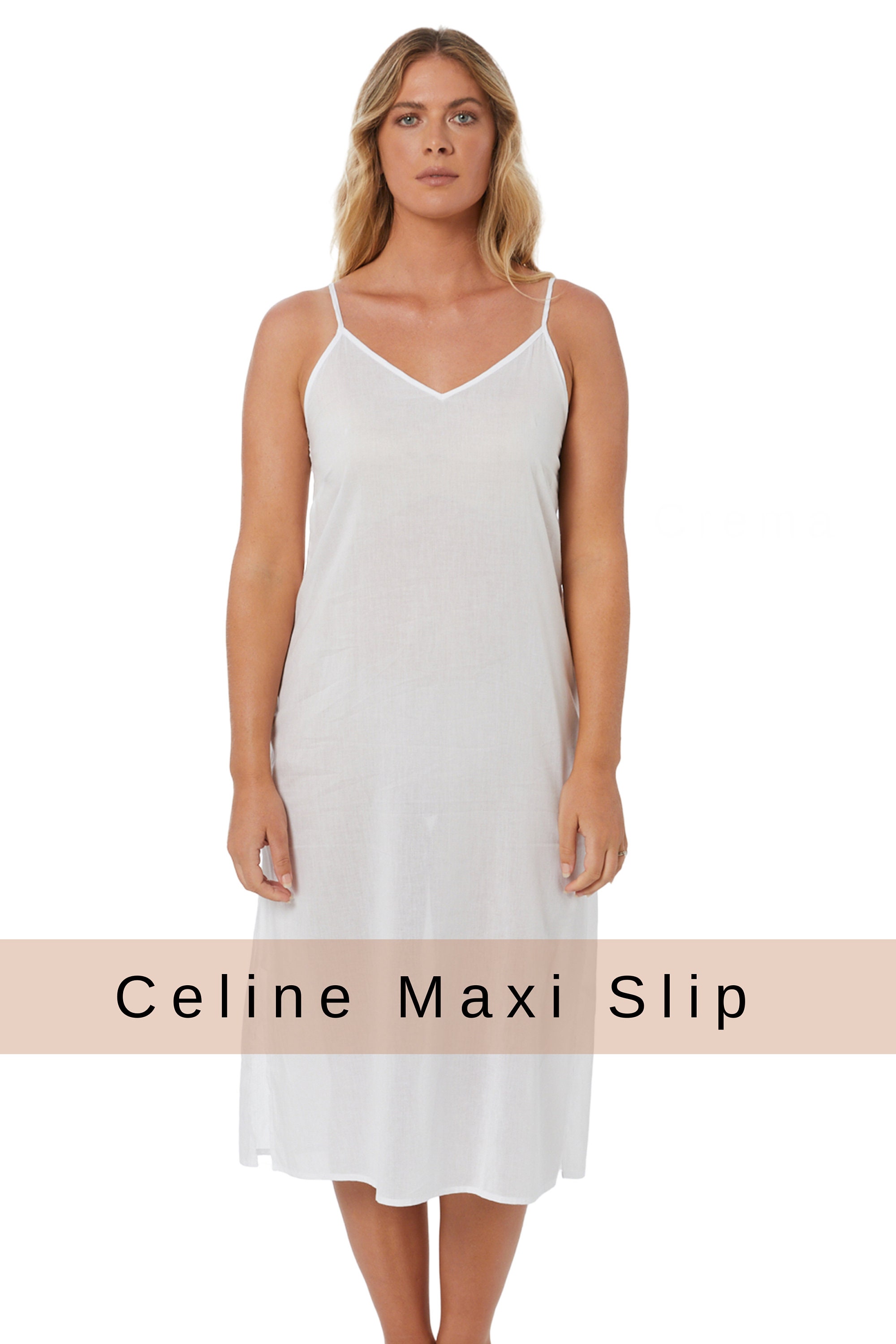 Full Slip, Cotton Slip Full Length, Maxi White Underdress, Maxi Slip, White  Cotton Slip Dress, Black Slip Dress, Full Length Cotton Slip 