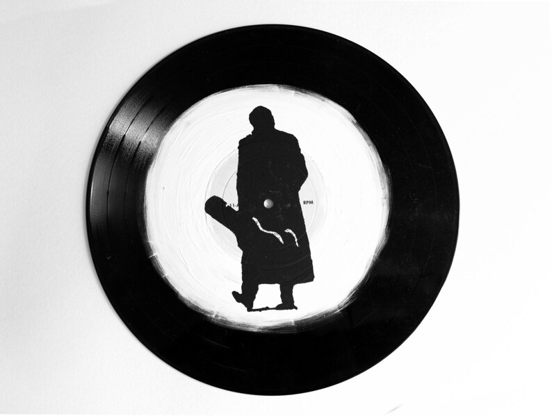 Download Johnny Cash painted Vinyl RecordThe man in black original ...