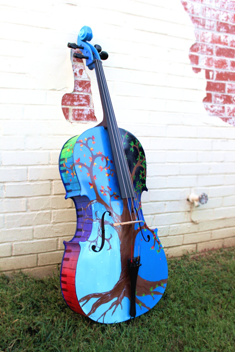 Violoncelle Peint Sur Mesure Nimporte Quelle Conception Que Etsy