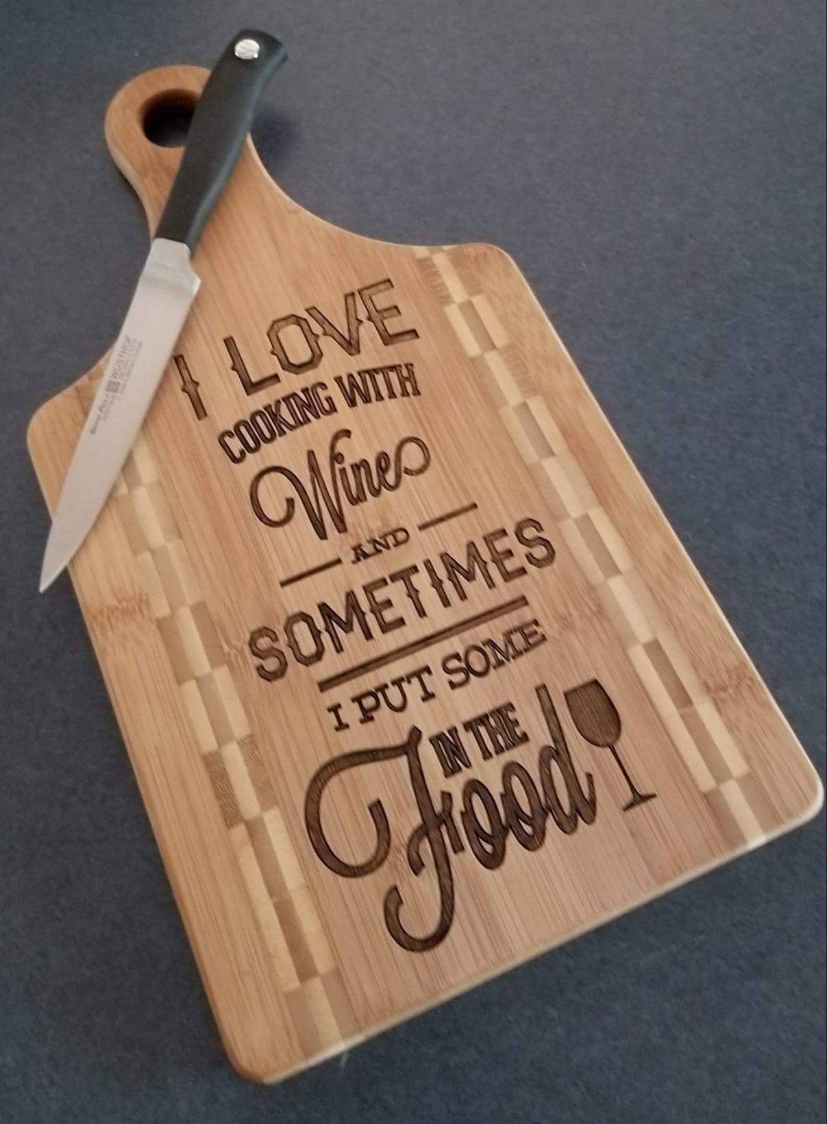 Custom Cutting Board, Laser Engraved Bamboo Cutting Board Gift, Mother