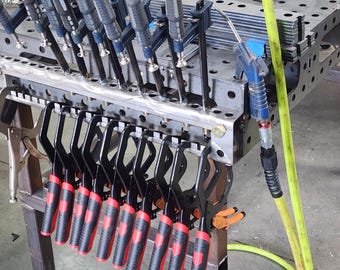 Shop Vise Grip and Clamp Organizer, Fixture Table Organization, Holds Up to 50 Tools